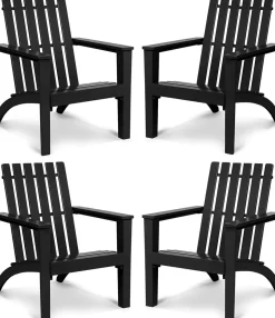 Adirondack Chair Acacia Wood Outdoor Armchairs, Weather Resistant for Patio Garden Backyard Deck Fire Pit