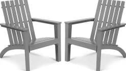 Adirondack Chair Acacia Wood Outdoor Armchairs, Weather Resistant for Patio Garden Backyard Deck Fire Pit