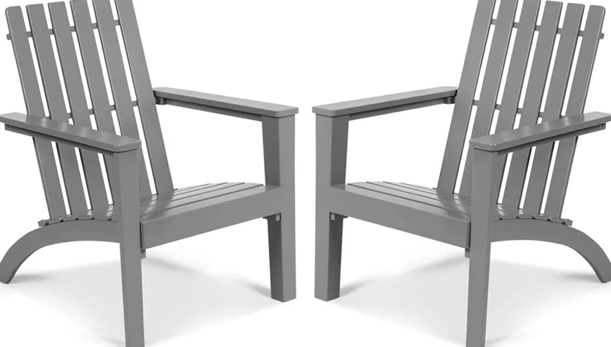 Adirondack Chair Acacia Wood Outdoor Armchairs, Weather Resistant for Patio Garden Backyard Deck Fire Pit