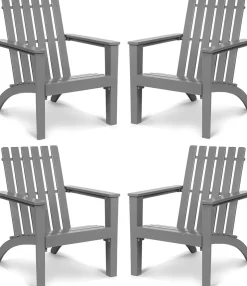 Adirondack Chair Acacia Wood Outdoor Armchairs, Weather Resistant for Patio Garden Backyard Deck Fire Pit