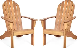 Adirondack Chair, for Patio Deck Lawn Backyard, Garden Adirondack Furniture
