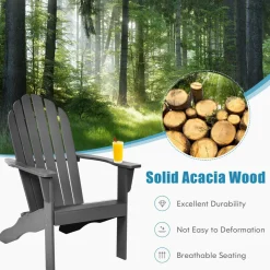 Adirondack Chair, for Patio Deck Lawn Backyard, Garden Adirondack Furniture