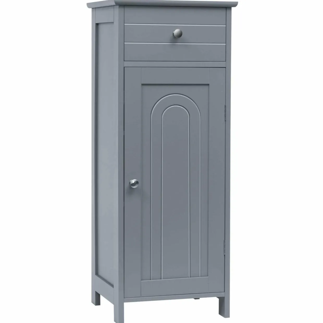 Bathroom Floor Cabinet, Wooden Side Storage Organizer Unit