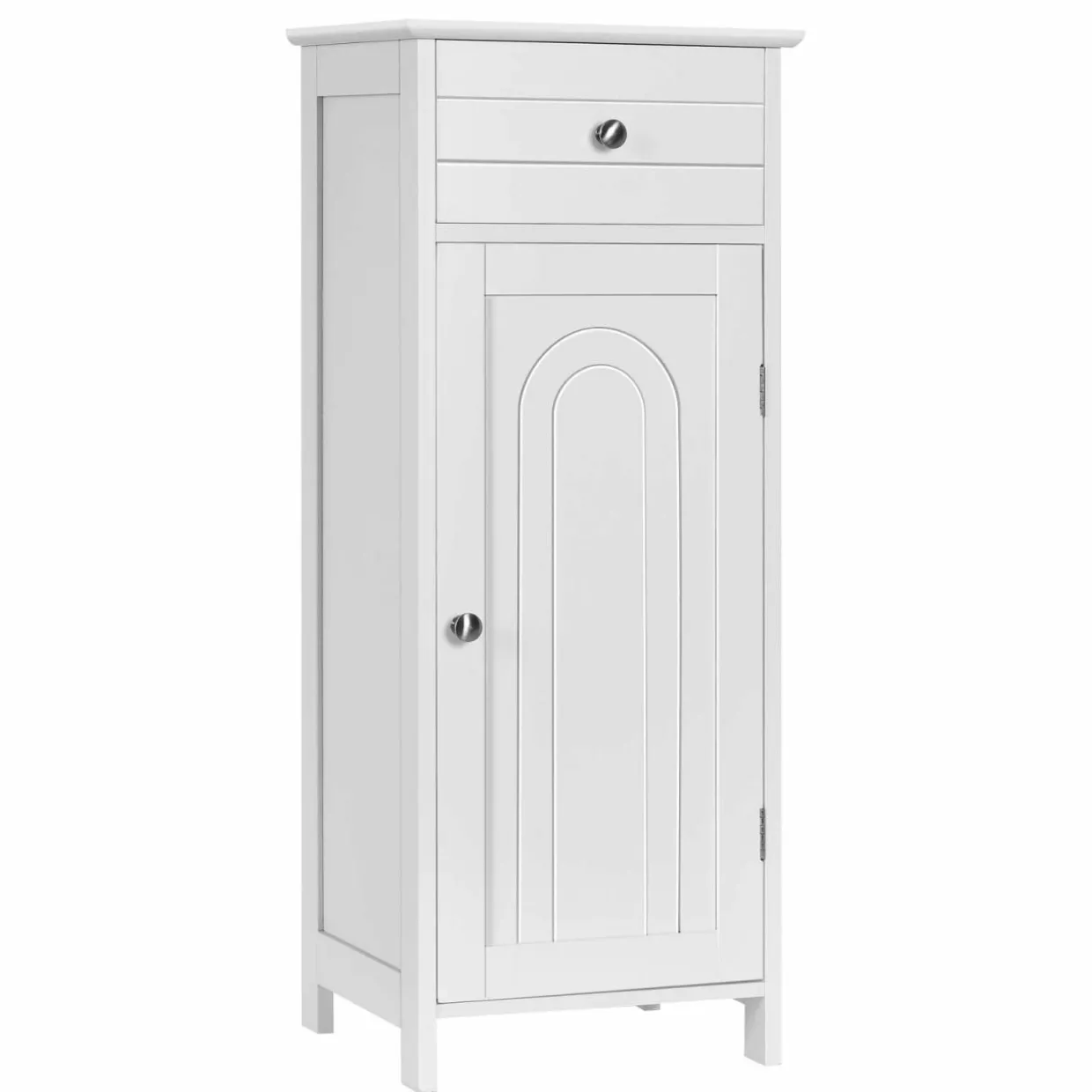 Bathroom Floor Cabinet, Wooden Side Storage Organizer Unit