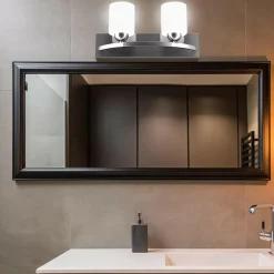 Bathroom Vanity Lamp Brushed Nickel Wall Mounted Vanity Lighting Fixture