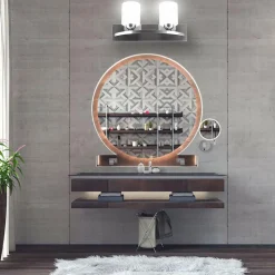 Bathroom Vanity Lamp Brushed Nickel Wall Mounted Vanity Lighting Fixture