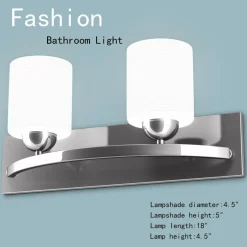 Bathroom Vanity Lamp Brushed Nickel Wall Mounted Vanity Lighting Fixture