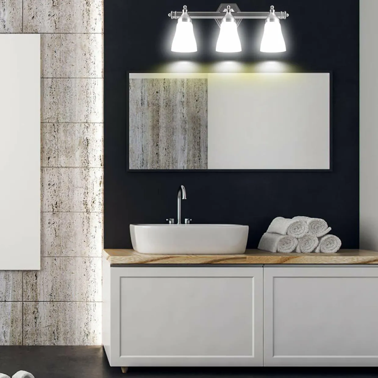 Bathroom Vanity Light Antique Brushed Wall Mounted