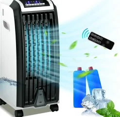 Bladeless Air Cooling Fan with Remote Control, 3 Modes