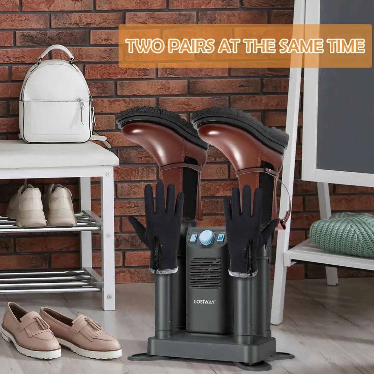 Boot Dryer, Shoe Dryer with 180 Mins Timer & Heating Blower