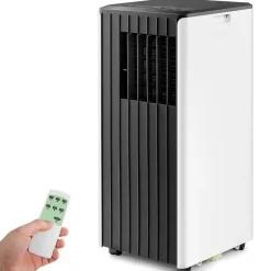 8000 BTU Portable Air Conditioner, 3-in-1 AC Cooling Unit with Remote Control, Dehumidifier & 24H Timer