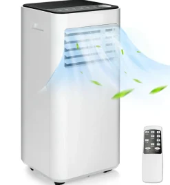 10000 BTU Portable Air Conditioner, with Fan & Dehumidifier Mode, Quiet AC Unit with Sleep Mode