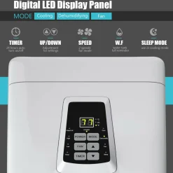 8000 BTU Portable Air Conditioner with Remote Control