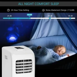 8000 BTU Portable Air Conditioner with Remote Control