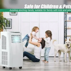 8000 BTU Portable Air Conditioner, 3-in-1 Air Cooler w/Built-in Dehumidifier, Fan Mode