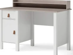 Computer Desk with Storage Drawer & Cabinet, 48 Inch Vintage Desk