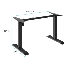 Electric Standing Desk Frame, Height Adjustable Motorized Standing Workstation Base