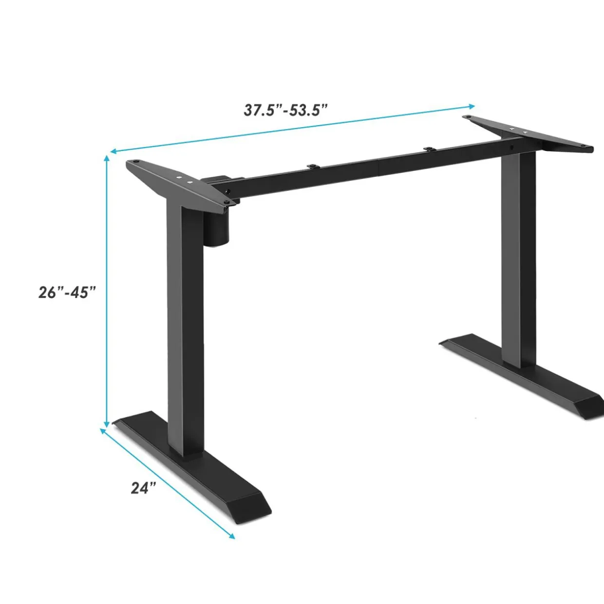 Electric Standing Desk Frame, Height Adjustable Motorized Standing Workstation Base