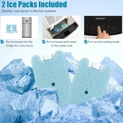 Evaporative Air Cooler, with Remote Control, 3-in-1 Portable Quiet Swamp Cooler with 3 Modes
