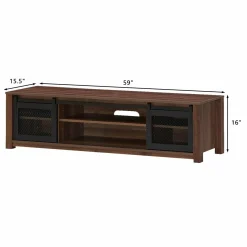 Farmhouse TV Stand, Living Room Console Storage Cabinet for TVs up to 65