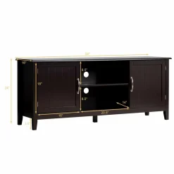 Farmhouse Wood Barn Door TV Stand for TV's up to 65