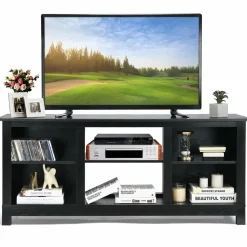 Farmhouse Wood Universal TV Stand for TV's up to 65", Rustic TV Console Table