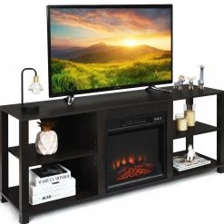 Fireplace Stand, TV Stand Fireplace for TV Up to 65