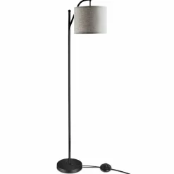Floor Lamp for Living Room, Mid Century Tall Pole Lamp with Arc Hanging Shade