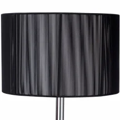 Floor Lamp, Living Room Modern Standing Floor Light with Sheer Shade and LED Light Bulb, 63 inches