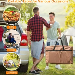 Folding Camping Kitchen Table, Windscreen, Cook Station