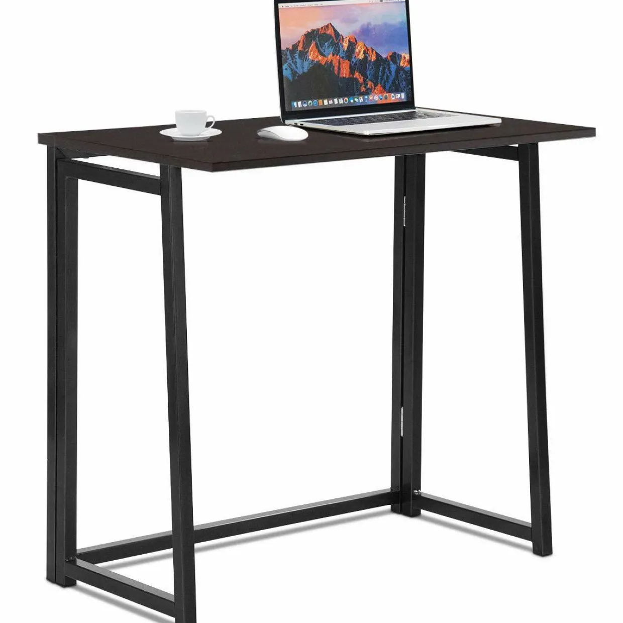 Folding Desk No Assembly Required, Compact Space Saving Writing Computer Desk