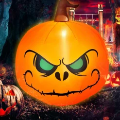 4 Ft Halloween Inflatable Pumpkin with Build-in LED Lights & Blower