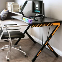 Gaming Desk PC Computer Desk, Home Office Study Writing Table for Small Space