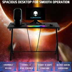 Gaming Desk PC Computer Desk, Home Office Study Writing Table for Small Space