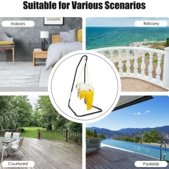 Hammock Stand, 360-Degree Rotation, Ideal for Backyard, Bedroom