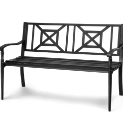 Heavy Duty Loveseat Bench for 2-3 People, Deck Bench Chair