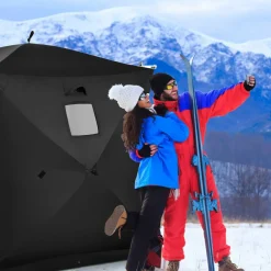 Ice Fishing Shelter, Pop-up Portable Ice Shanty Tent for 2-3 Person