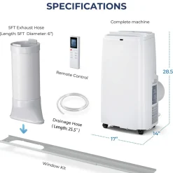 3 in 1 Air Cooler with Fan & Dehumidifier (12000BTU)