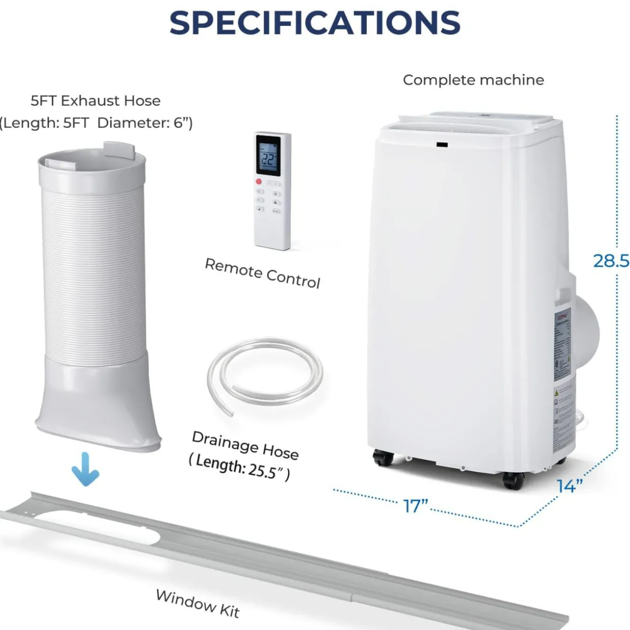 3 in 1 Air Cooler with Fan & Dehumidifier (12000BTU)