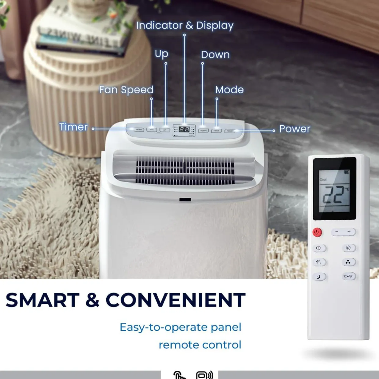 3 in 1 Air Cooler with Fan & Dehumidifier (12000BTU)