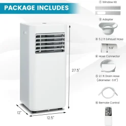 3-in-1 Air Cooler & Dehumidifier & Fan with 24H Timer, Child Lock for Living Room
