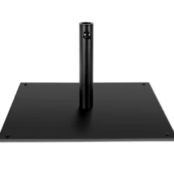 42 LBS Patio Umbrella Base, 25 Inches Heavy Duty, 1.6"-1.9" Adapters (Black)