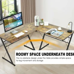 L-Shaped Desk Corner Computer Desk