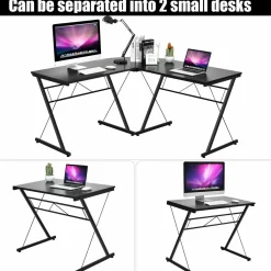 L-Shaped Desk Corner Computer Desk