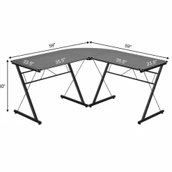 L-Shaped Desk Corner Computer Desk
