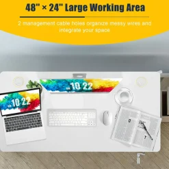 Manual Height Adjustable Standing Desk, 48