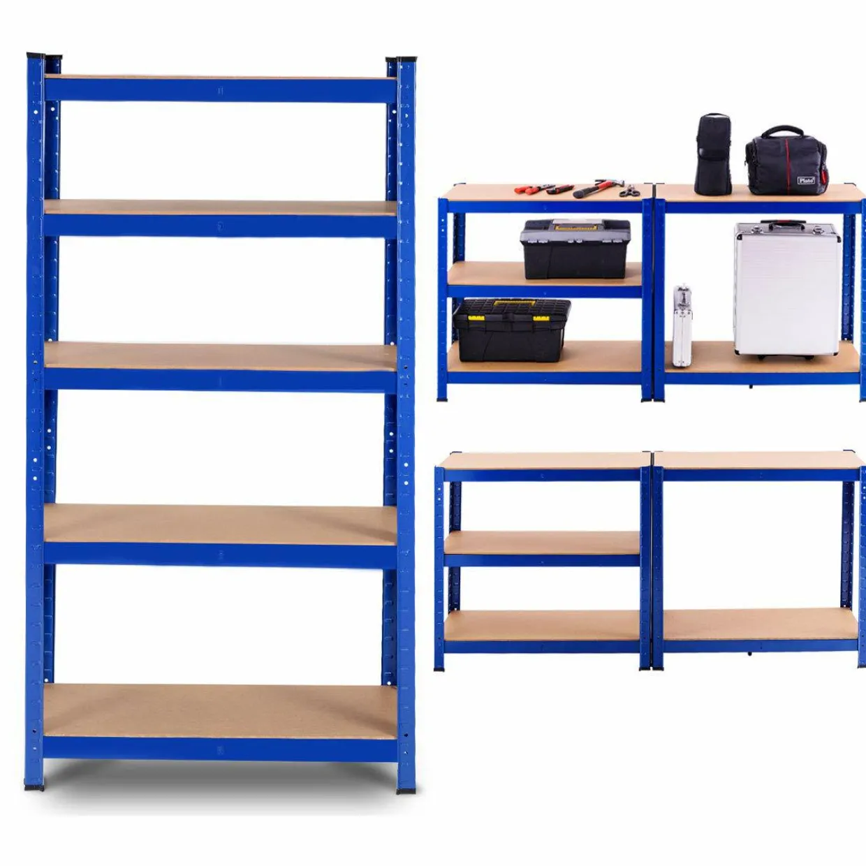 Metal Storage Shelves, 60inches Heavy Duty Frame Organizer, 5-Tier Garage Shelf