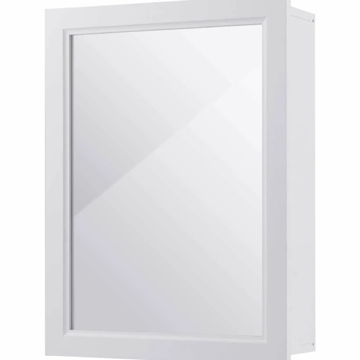 Mirrored Bathroom Cabinet, Wall Mount Storage Organizer, Medicine Cabinet with Single Doors