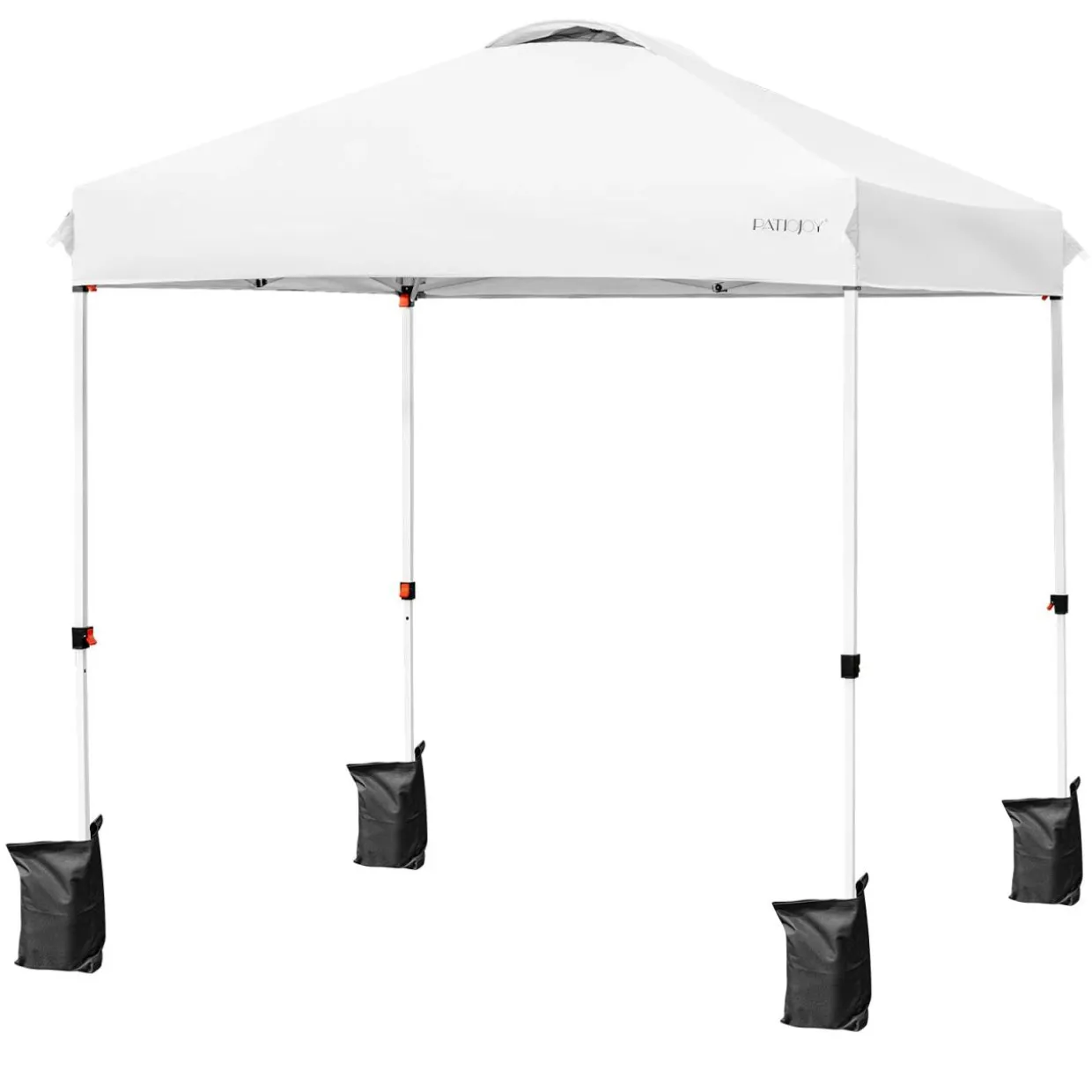 Outdoor Pop-up Canopy Tent, 6.6 x 6.6 FT Height Adjustable Commercial Instant Canopy