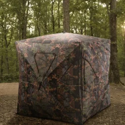 2-3 Person Pop up Ground Blind, Portable Hunting Blind with 360 Degree Mesh Windows